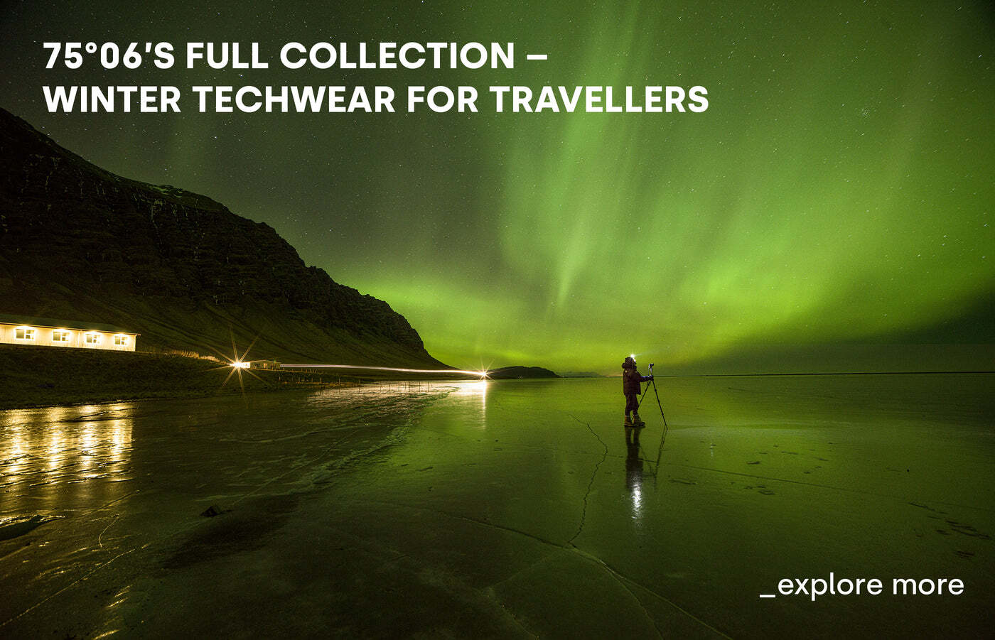 7506 collection of winter techwear for travellers